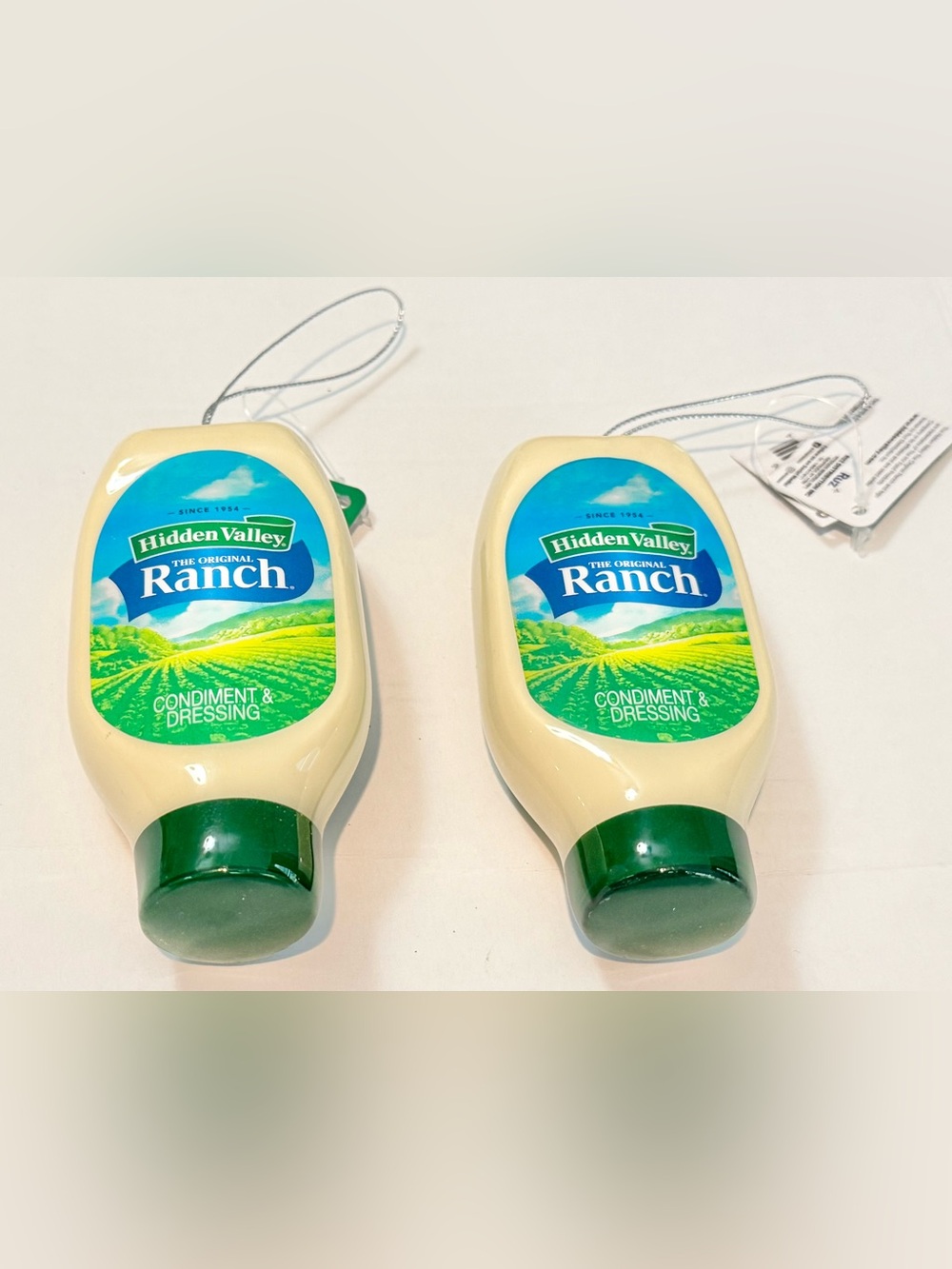 Hidden Valley Original Ranch dressing Christmas holiday ornaments (2)